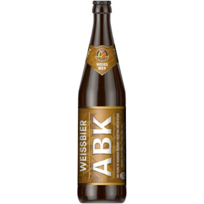 Изображение товара Пиво ABK Weissbier светлое нефильтрованное 5.3%, 500мл