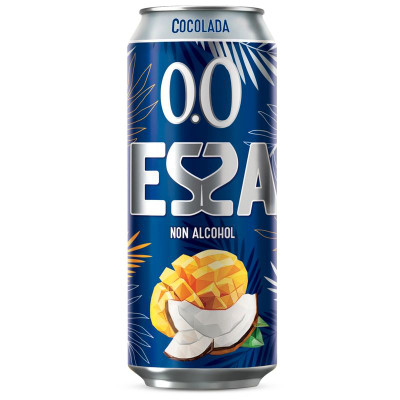 Изображение товара Пивной напиток безалкогольный Essa Cocolada кокос-манго пастеризованный, 450мл