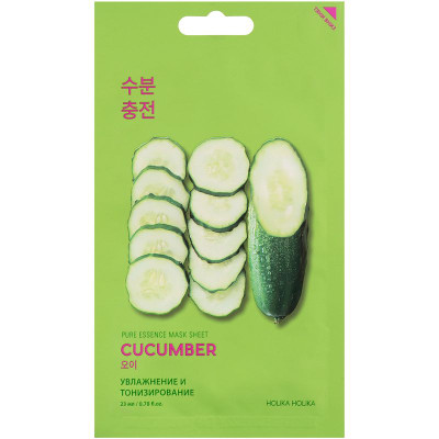 Изображение товара Маска Holika Holika pure essence mask sheet cucumber тканевая для лица, 23мл