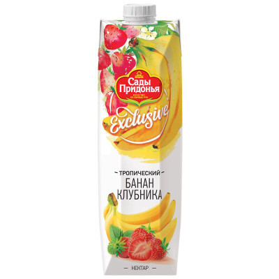 Изображение товара Нектар Сады Придонья бананово-клубничный, 970мл