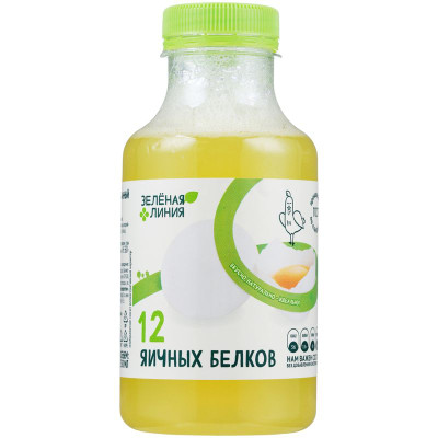 Изображение товара Белок яичный пастеризованный Зелёная Линия, 330мл