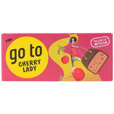 Изображение товара Батончик Raw To Go шоколадный кешью-вишня, 45г