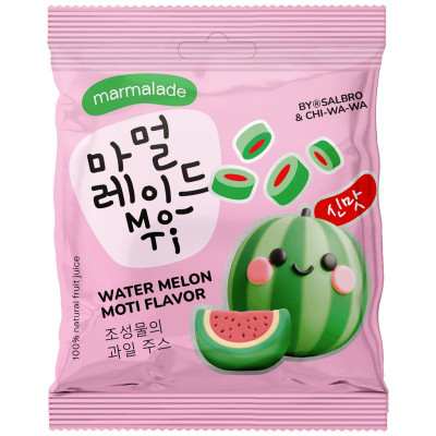 Изображение товара Мармелад Chi-Wa-Wa Кусочки карандаша кислый арбуз, 45г