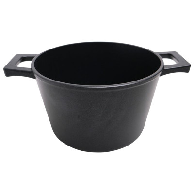 Изображение товара Кастрюля Vari Звезда литая индукция чёрная с крышкой, 20см