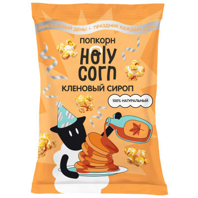 Изображение товара Кукуруза Holycorn воздушная со вкусом кленовый сироп, 50г