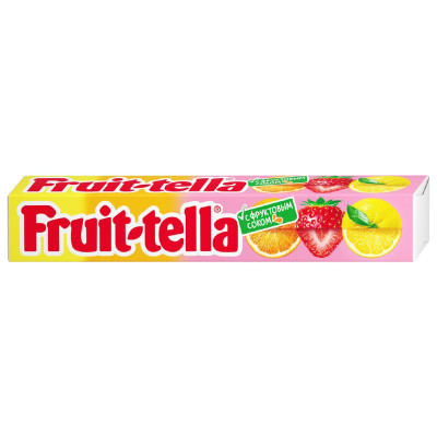Изображение товара Конфеты Fruittella желейные ассорти клубника-апельсин-лимон, 41г