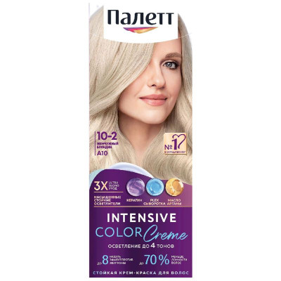 Изображение товара Крем-краска для волос Палетт жемчужный блондин A10 (10-2), 110мл