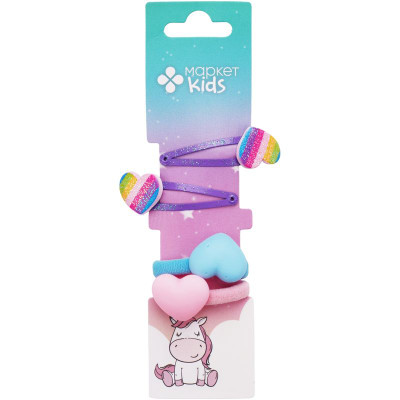 Изображение товара Набор резинки и зажимы для волос Маркет Kids, 2шт