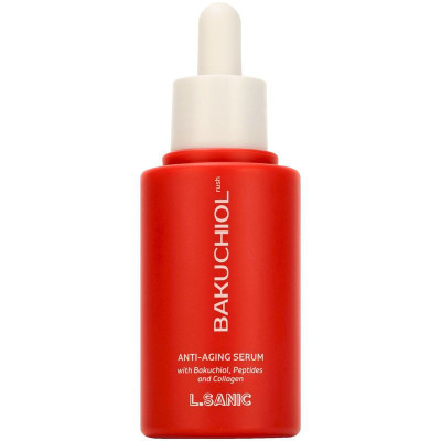 Изображение товара Сыворотка L.Sanic антивозрастная омолаживающая с бакучиолом пептидами коллагеном, 50мл