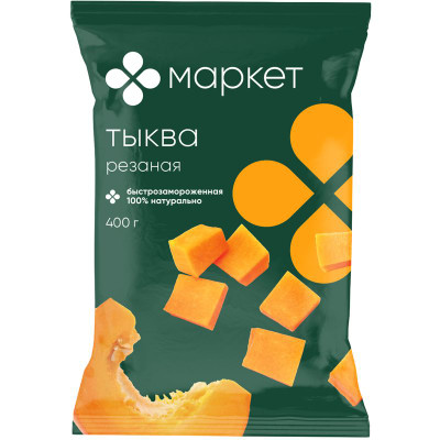 Изображение товара Тыква резаная быстрозамороженная Маркет, 400г