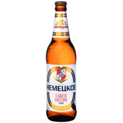 Изображение товара Пиво Немецкое светлое фильтрованное пастеризованное 4.2%, 500мл