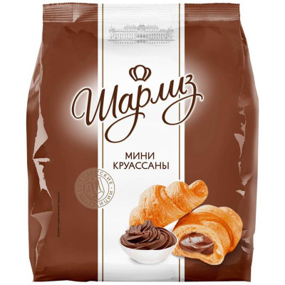 Изображение товара Мини-круассаны Шарлиз с кремом Какао, 200г