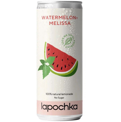 Изображение товара Напиток газированный Лапочка Арбуз Мелисса, 330мл