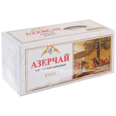 Изображение товара Чай Азерчай Букет чёрный байховый, 25х2г