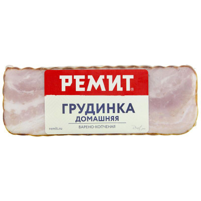 Изображение товара Грудинка из свинины Ремит Домашняя копчёно-варёная категория В