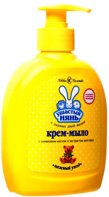 Изображение товара Крем-мыло жидкое Ушастый нянь с оливковым маслом и алоэ вера, 300мл