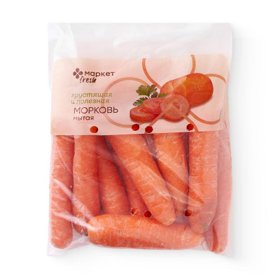 Изображение товара Морковь мытая Маркет Fresh, 1кг
