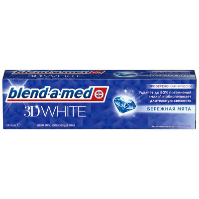 Изображение товара Blend-a-med Зубная паста 3D White Бережная мята, 100мл