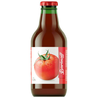 Изображение товара Сок Barinoff томатный с мякотью и солью, 250мл