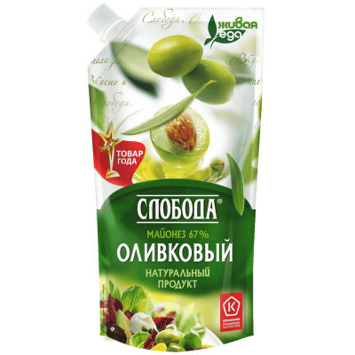 Изображение товара Майонез Слобода Провансаль оливковый 67%, 200мл