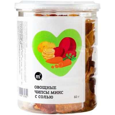 Изображение товара Чипсы М2 Овощные микс с солью, 60г