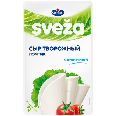 Изображение товара Сыр творожный Савушкин Сливочный нарезка 60%, 150г