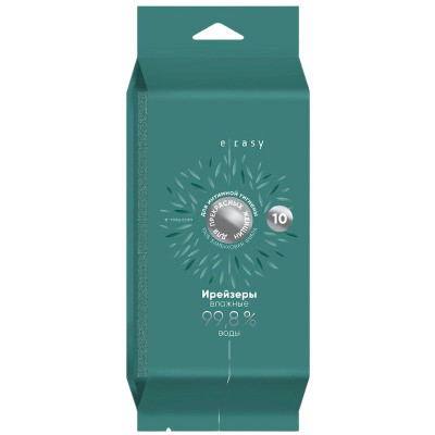Изображение товара Ирейзеры E-Rasy влажные для интимной гигиены, 10шт
