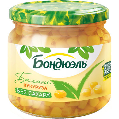 Изображение товара Кукуруза Бондюэль в зернах, 360г