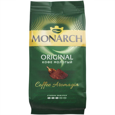 Изображение товара Кофе Monarch Original натуральный жареный молотый, 230г