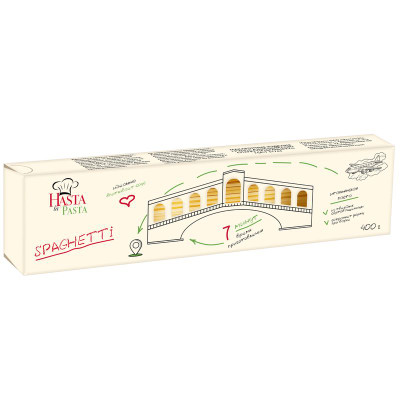 Изображение товара Макароны Hasta La Pasta Спагетти группа А высший сорт, 400г