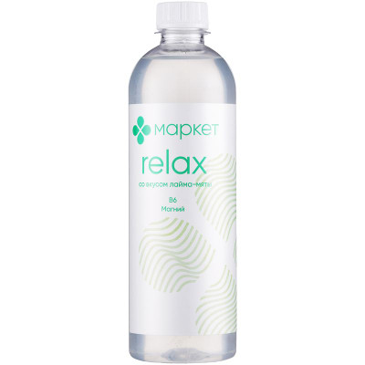Изображение товара Напиток Relax со вкусом лайма-мяты витаминизированный негазированный Маркет, 500мл