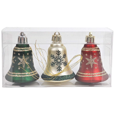 Изображение товара Украшения ёлочные Колокольчики набор Маркет, 3шт