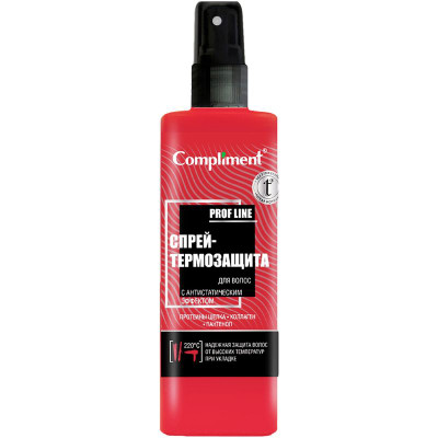 Изображение товара Спрей Compliment термозащита для волос с антистатическим эффектом, 200мл