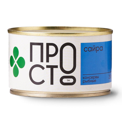 Изображение товара Сайра тихоокеанская натуральная Пр!ст, 250г