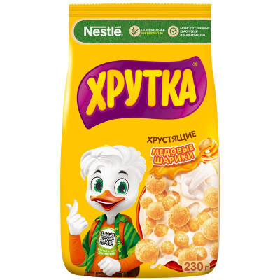 Изображение товара Шарики Nestlé Хрутка мультизлаковые медовые, 230г