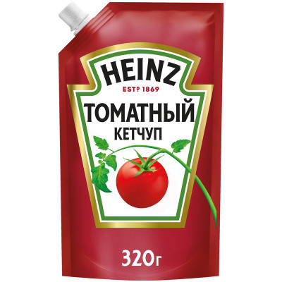 Изображение товара Кетчуп Heinz томатный, 320г