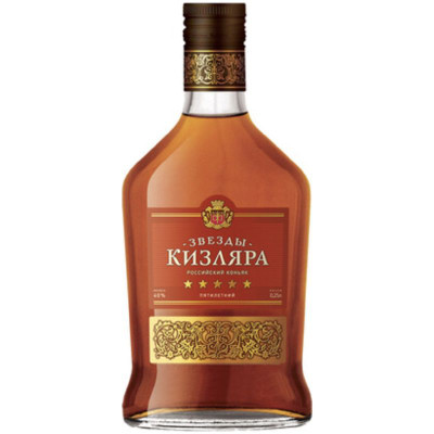 Изображение товара Коньяк Звёзды Кизляра 5-летний 40%, 250мл