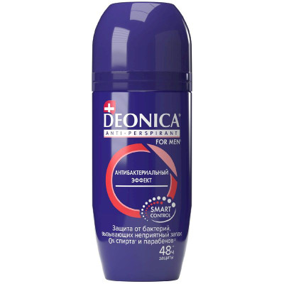 Изображение товара Дезодорант-антиперспирант Deonica Антибактериальный эффект, 50мл