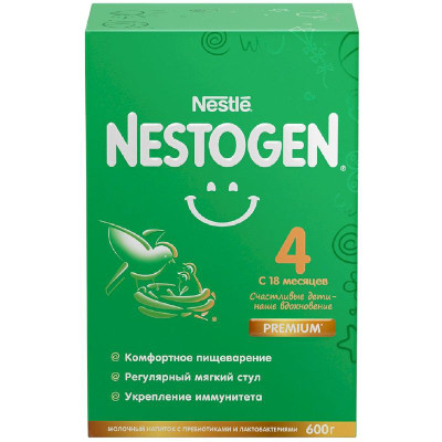 Изображение товара Смесь Nestogen 4 молочная с 18 месяцев, 600г