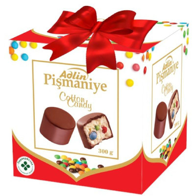 Изображение товара Конфеты Adlin из пишмание ванильные с драже в шоколадной глазури, 300г