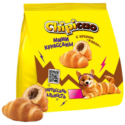 Изображение товара Мини-круассаны Chipicao с кремом какао с вкладышем, 50г