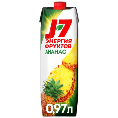 Изображение товара Нектар J7 Ананас с мякотью, 970мл