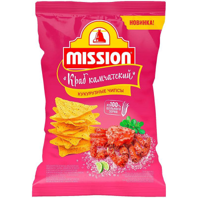 Изображение товара Чипсы Mission кукурузные со вкусом камчатского краба, 90г