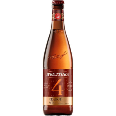 Изображение товара Пиво Балтика №4 Ржаной Эль 5.6%, 500мл