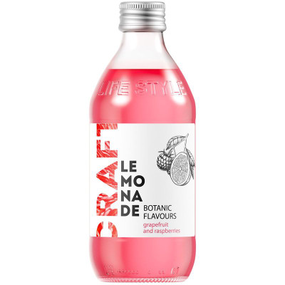 Изображение товара Напиток газированный Starbar Craft Грейпфрут-малина, 330мл