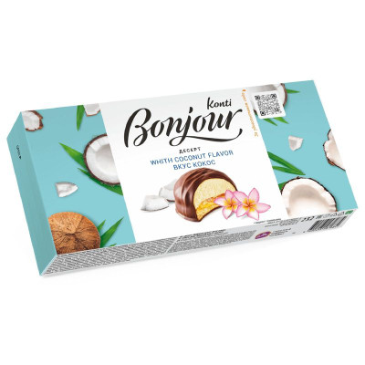 Изображение товара Десерт Konti Bonjour кокос, 232г