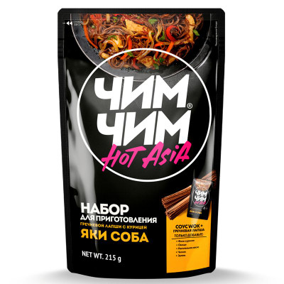 Изображение товара Набор полуфабрикатов Чим Чим Hot Asia для приготовления Яки Соба, 215г