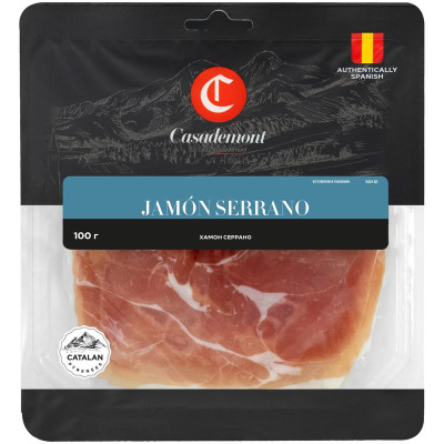 Изображение товара Хамон свиной Casademont сыровяленый, 100г