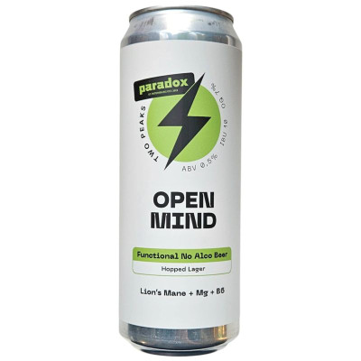 Изображение товара Безалкогольный пивной напиток Open Mind фильтрованный пастеризованный, 450мл