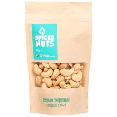 Изображение товара Кешью Spices Nuts жареный с морской солью, 90г